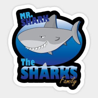 The Sharks Family - Mr. Shark Sticker